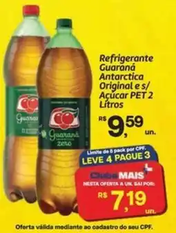 Fort Atacadista Refrigerante Guaraná Antarctica Original e s/ Açúcar PET oferta