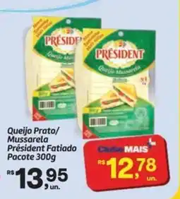 Fort Atacadista Queijo Prato/ Mussarela Président Fatiado Pacote oferta