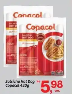 Fort Atacadista Salsicha Hot Dog Copacol oferta