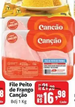 Supermercados Mateus File Peito de Frango Canção oferta