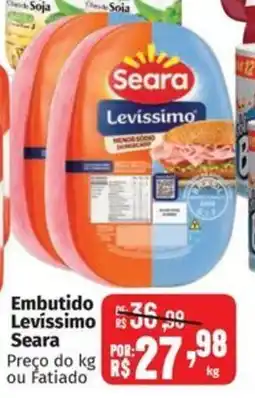 Supermercados Mateus Embutido Levissimo Seara oferta
