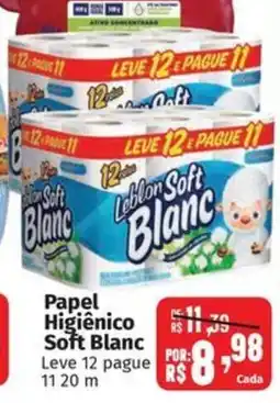 Supermercados Mateus Papel Higiênico Soft Blanc oferta