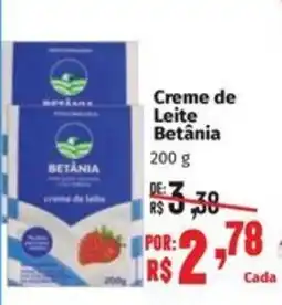 Supermercados Mateus Creme de Leite Betânia oferta