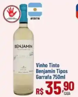 Max Atacadista Vinho Tinto Benjamin Tipos oferta