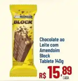 Max Atacadista Chocolate ao Leite com Amendoim Block Tablete oferta