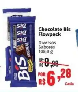 Supermercados Mateus Chocolate Bis Flowpack oferta