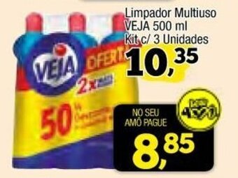 Limpador Multiuso Veja 500ml Kit c/3 unidades