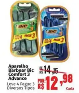 Supermercados Mateus Aparelho Barbear Bic Comfort 3 Advance oferta