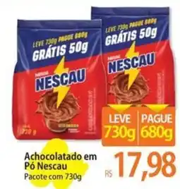 Atacadão Achocolatado em Pó Nescau Pacote oferta