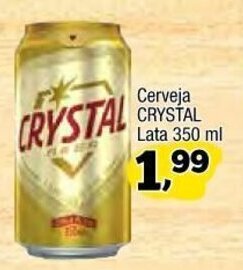 Amarelinha supermercados Cerveja Crystal Lata 350ml oferta
