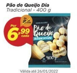 Dia Pao de Queijo Dia 400g oferta