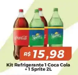 Mart Minas Kit Refrigerante 1 Coca Cola +1 Sprite oferta