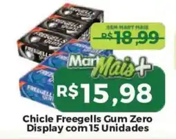 Mart Minas Chicle Freegells Gum Zero Display com 15 Unidades oferta