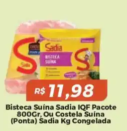 Mart Minas Bisteca Suína Sadia IQF Pacote , Ou Costela Suína (Ponta) Sadia Congelada oferta