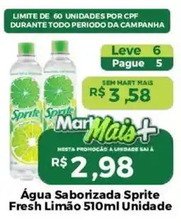 Mart Minas Água Saborizada Sprite Fresh Limão Unidade oferta