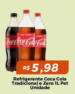 Mart Minas Refrigerante Coca Cola Tradicional e Zero Pet Unidade oferta