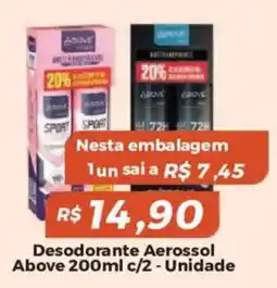 Mart Minas Desodorante Aerossol Above c/2 - Unidade oferta