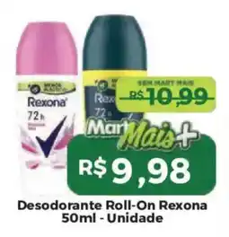 Mart Minas Desodorante Roll-On Rexona Unidade oferta