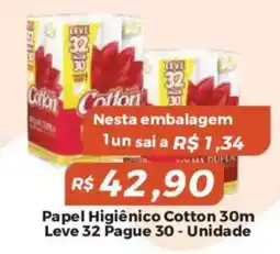 Mart Minas Papel Higiênico Cotton 30m oferta