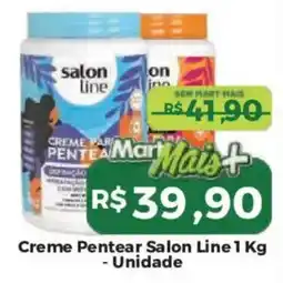 Mart Minas Creme Pentear Salon Line Unidade oferta