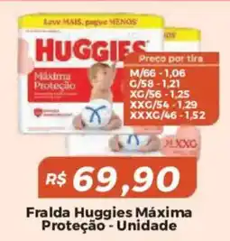 Mart Minas Fralda Huggies Máxima Proteção - Unidade oferta
