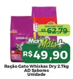 Mart Minas Ração Gato Whiskas Dry Alimento AD Sabores oferta