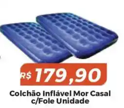 Mart Minas Colchão Inflável Mor Casal c/Fole Unidade oferta