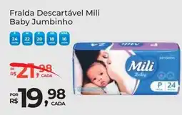Super Luna Fralda Descartável Mili Baby Jumbinho oferta