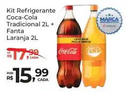 Super Luna Kit Refrigerante Coca-Cola Tradicional + Fanta Laranja oferta