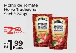 Super Luna Molho de Tomate Heinz Tradicional Sachê oferta