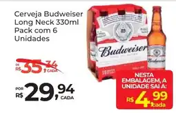 Super Luna Cerveja Budweiser Long Neck oferta