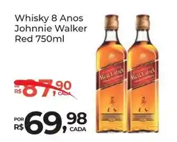 Super Luna Whisky 8 Anos Johnnie Walker Red oferta