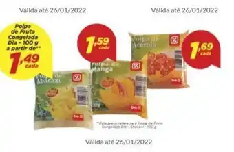 Polpa de fruta Congelada Dia 100g