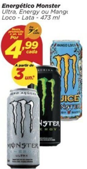 Dia Energetico Monster 473ml oferta