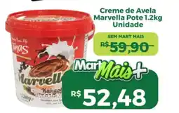 Mart Minas Creme de Avela Marvella Pote Unidade oferta