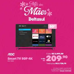 Deltasul AOC Smart TV 50P 4K oferta