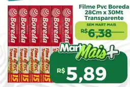 Mart Minas Filme Pvc Boreda 28cm x 30Mt Transparente oferta