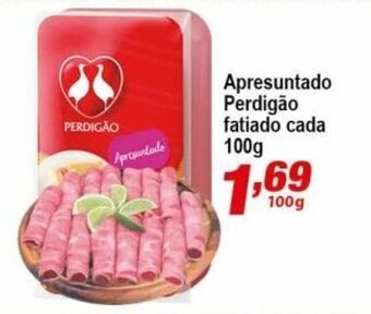 Apresuntado Perdigao fatiado cada 100g