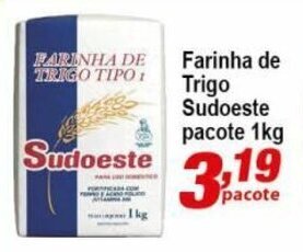 Farinha de Trigo Sudoeste pacote 1kg