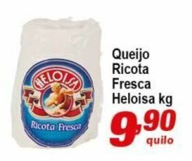 Pão de Mel Queijo Ricota Fresca Heloisa 1kg oferta
