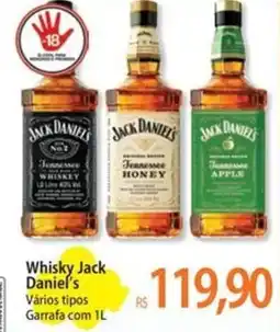 Atacadão Whisky Jack Daniel's Vários tipos Garrafa oferta