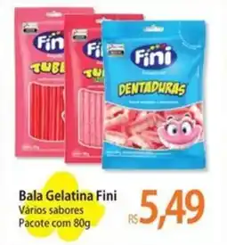 Atacadão Bala Gelatina Fini Vários sabores Pacote oferta