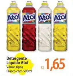 Atacadão Detergente Líquido Atol Vários tipos Frasco oferta