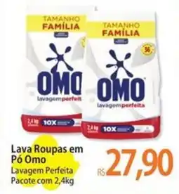 Atacadão Lava Roupas em Pó Omo Lavagem Perfeita Pacote oferta