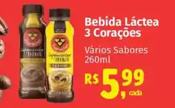 Supermercados Mateus Bebida Láctea 3 Corações oferta