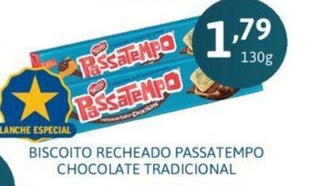 Biscoito Recheado Passatempo Chocolate tradicional 130g