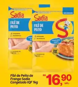 Fort Atacadista Filé de Peito de Frango Sadia Congelado IQF oferta