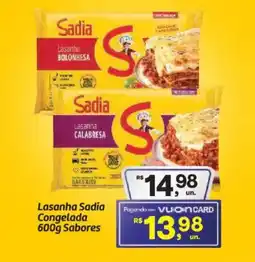 Fort Atacadista Lasanha Sadia Congelada Sabores oferta