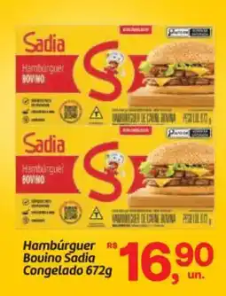 Fort Atacadista Hambúrguer Bovino Sadia Congelado oferta