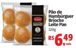 Supermercados Mateus Pão de Hambúrguer Brioche Leite Pan oferta